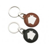 Leather & Metal Key Rings