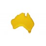 Australia Map Yellow