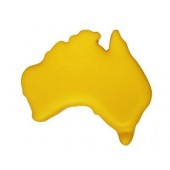 Australia Map Yellow