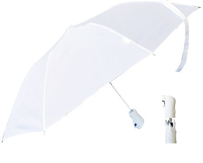 Folded Umbrella - All White